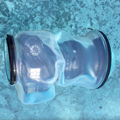 Outex Underwater Camera Housing in Water