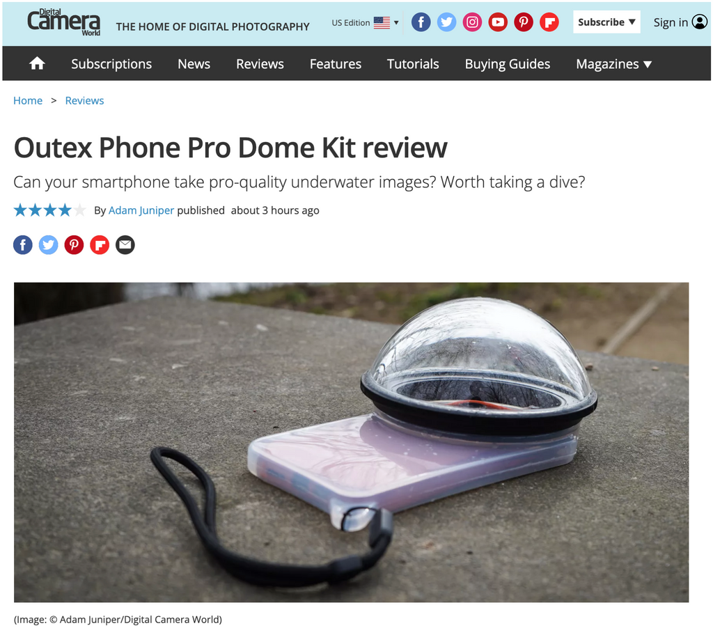 outex underwater housing review