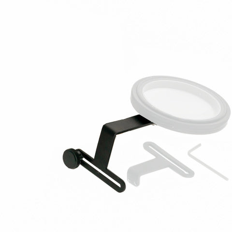 Outex Accessories Miscellaneous: Magnifying glass with black adjustable metal arm, clamp, and Allen key. Compatible with tripod adapters.