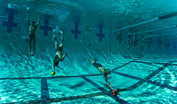 Waterpolo Team in Swimming Pool