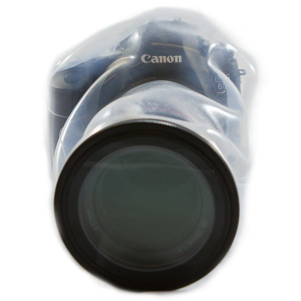 Camera pointed towards you that is protected by an outex case