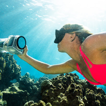 Taking Underwater Photos with the OUTEX Water Cover by Underwater Photographer Sarah Lee