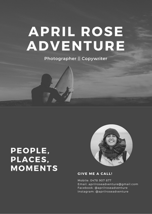 "Outex helped launch my professional photo career thru differentiation." say April Rose