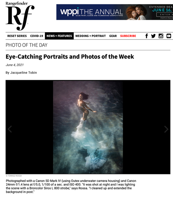 Tomasz Rossa's Underwater Image Selected RF Photo of the Week