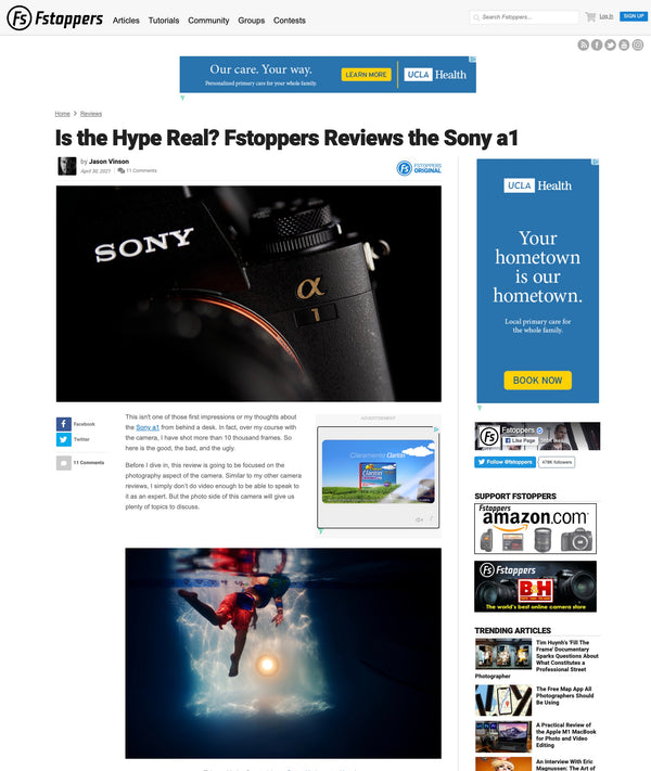 Sony A1 Review on FStopper using Outex - by Jason Vinson