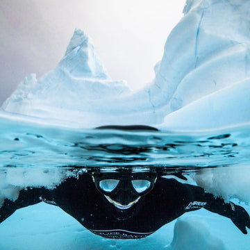 Diving in Ice Cold Water