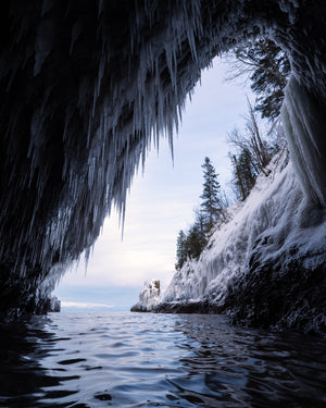 Colin Willemsen likes to keep it cool in Lake Superior, using his Outex underwater system for a number of cameras and lenses.