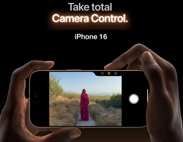 Outex Phone Pro waterproof smartphone housing showing full tactile access to iPhone 16 Camera Control button and side buttons