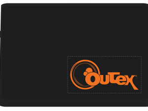 The Outex Maintenance and Care pouch is black with an orange logo—ideal for storing your Outex system, silicone oil, or silicon grease.